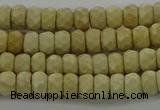 CRI220 15.5 inches 4*6mm faceted rondelle riverstone beads