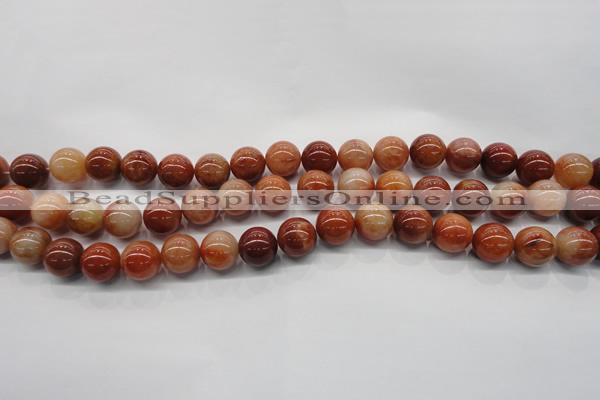 CRJ501 15.5 inches 6mm round red jade gemstone beads