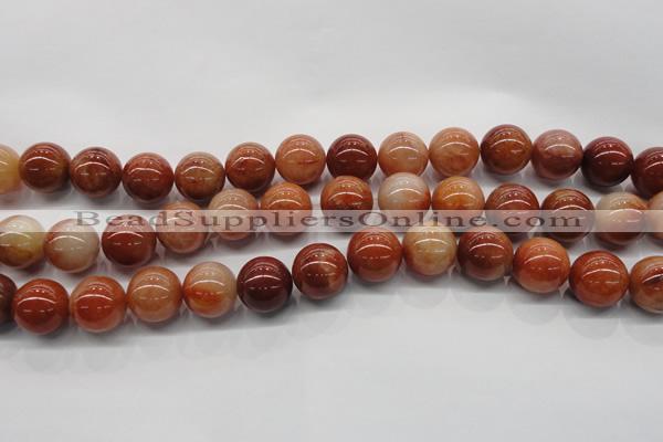 CRJ503 15.5 inches 10mm round red jade gemstone beads