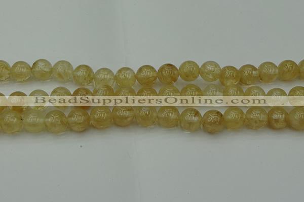 CRO1024 15.5 inches 12mm round yellow watermelon quartz beads