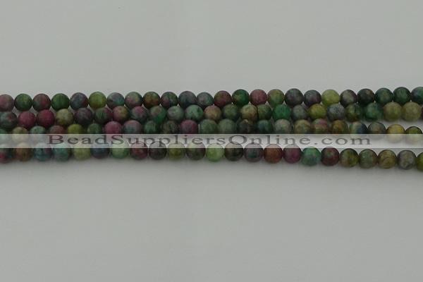 CRO1110 15.5 inches 4mm round ruby apatrite beads wholesale