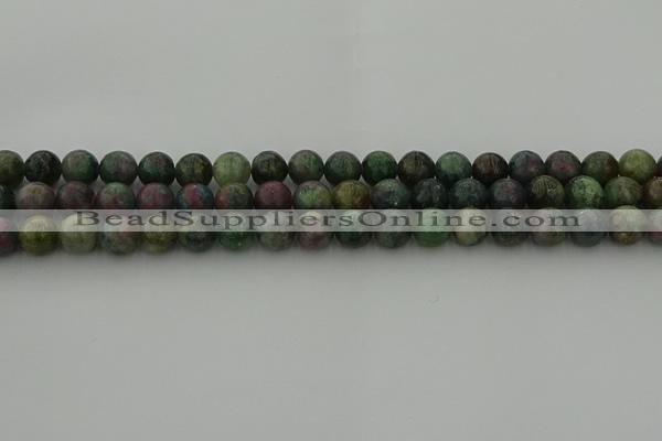 CRO1112 15.5 inches 8mm round ruby apatrite beads wholesale