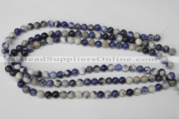 CRO120 15.5 inches 8mm round sodalite gemstone beads wholesale