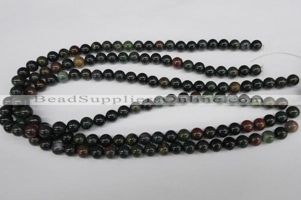 CRO141 15.5 inches 8mm round bloodstone beads wholesale