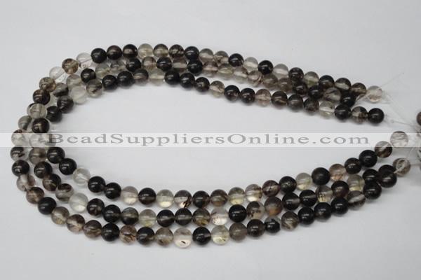 CRO160 15.5 inches 8mm round watermelon black beads wholesale