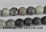 CRO184 15.5 inches 10mm round grey picasso jasper beads wholesale