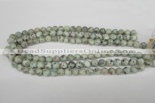 CRO189 15.5 inches 10mm round sesame jasper beads wholesale