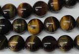 CRO217 15.5 inches 10mm round yellow & blue tiger eye beads wholesale