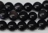 CRO229 15.5 inches 10mm round blue goldstone beads wholesale