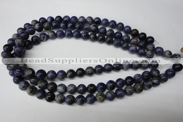 CRO231 15.5 inches 10mm round sodalite gemstone beads wholesale