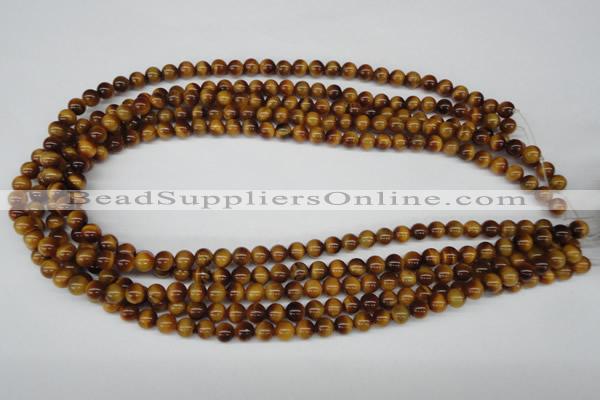 CRO26 15.5 inches 6mm round yellow tiger eye beads wholesale