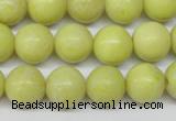 CRO290 15.5 inches 12mm round lemon jade beads wholesale