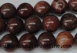 CRO296 15.5 inches 12mm round red picture jasper beads wholesale