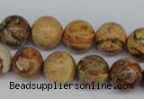 CRO319 15.5 inches 12mm round picture jasper beads wholesale