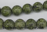 CRO352 15.5 inches 12mm round green lace gemstone beads wholesale