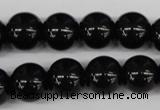 CRO353 15.5 inches 12mm round blackstone beads wholesale