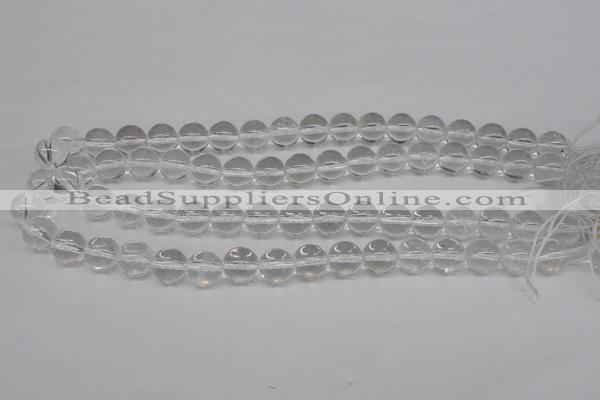 CRO362 15.5 inches 12mm round white crystal beads wholesale