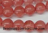 CRO369 15.5 inches 12mm round cherry quartz beads wholesale