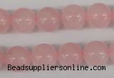 CRO397 15.5 inches 14mm round rose quartz beads wholesale