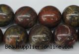 CRO402 15.5 inches 14mm round rainrow jasper beads wholesale