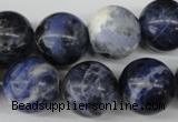 CRO405 15.5 inches 14mm round sodalite gemstone beads wholesale