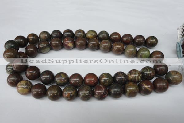 CRO445 15.5 inches 16mm round rainrow jasper beads wholesale