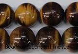 CRO492 15.5 inches 18mm round yellow tiger eye beads wholesale