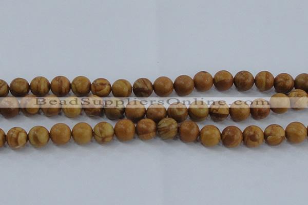 CRO554 15.5 inches 10mm round grain stone beads wholesale