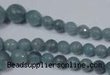 CRO716 15.5 inches 6mm – 14mm faceted round candy jade beads