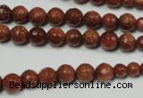 CRO736 15.5 inches 6mm – 14mm faceted round goldstone beads