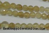 CRO747 15.5 inches 6mm – 14mm faceted round watermelon yellow beads