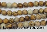 CRO761 15.5 inches 6mm faceted round picture jasper beads wholesale