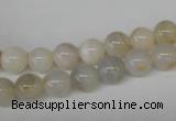 CRO88 15.5 inches 8mm round agate gemstone beads wholesale