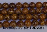 CRO880 15.5 inches 4mm round elephant blood stone beads