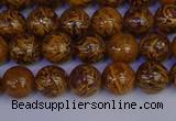 CRO881 15.5 inches 6mm round elephant blood stone beads