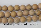 CRO91 15.5 inches 8mm round Chinese wood jasper beads wholesale