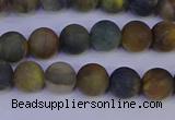 CRO911 15.5 inches 6mm round matte golden pietersite beads