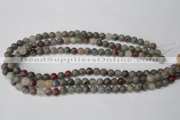 CRO92 15.5 inches 8mm round bloodstone beads wholesale