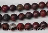 CRO93 15.5 inches 8mm round brecciated jasper beads wholesale