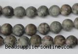 CRO95 15.5 inches 8mm round Chinese leopard skin jasper beads wholesale