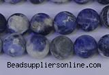 CRO952 15.5 inches 8mm round matte sodalite beads wholesale