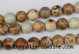 CRO98 15.5 inches 8mm round picture jasper beads wholesale