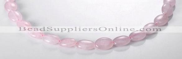 CRQ01 A grade 10*14mm oval natural rose quartz beads wholesale