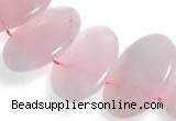 CRQ03 16 inches 20*38mm oval rose quartz beads Wholesale