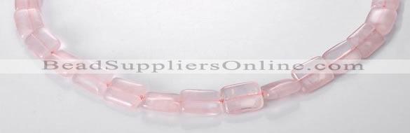 CRQ07 10*14mm rectangle A grade natural rose quartz beads