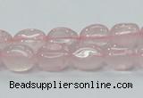 CRQ106 15.5 inches 9*12mm nugget natural rose quartz beads wholesale