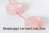 CRQ12 18*19mm pig-shaped A grade natural rose quartz beads