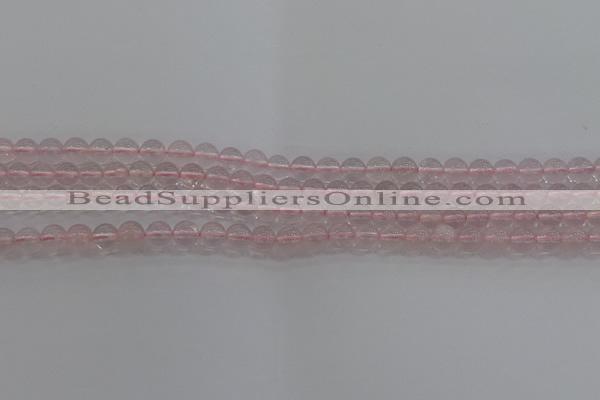 CRQ121 15.5 inches 6mm round natural rose quartz beads wholesale