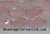 CRQ145 15.5 inches 8*10mm faceted oval natural rose quartz beads