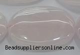 CRQ238 15.5 inches 30*40mm oval rose quartz beads wholesale